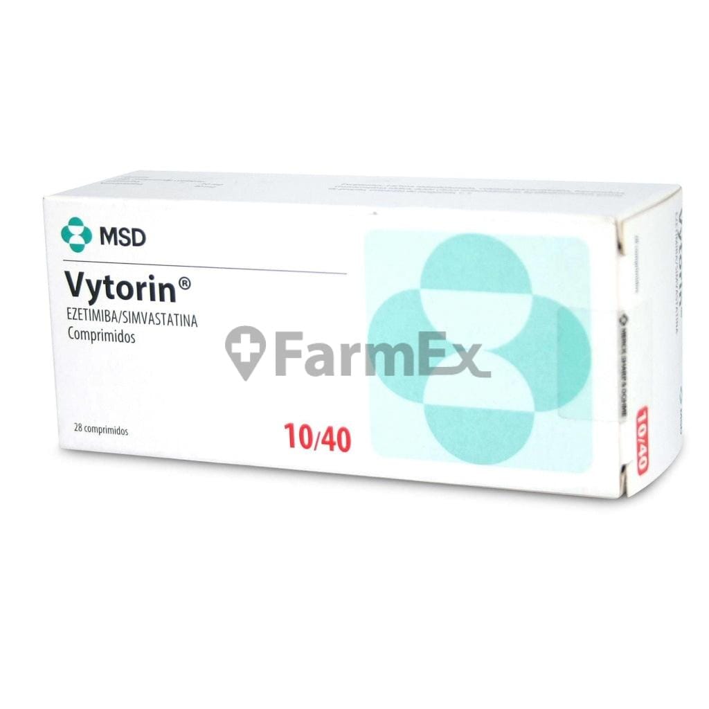 Vytorin 10 / 40 mg x 28 comprimidos Farmex-Pluxee-Persistente
